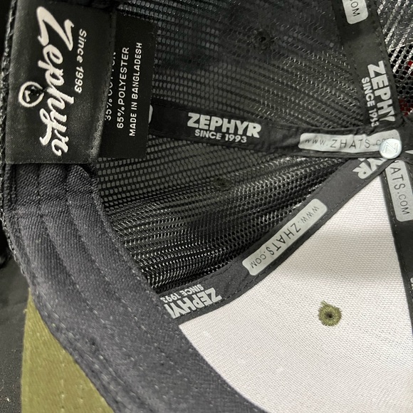 Michigan Upper Peninsula Green Black Mesh Baseball Cap SnapBack Zephyr ZHat NWT - Picture 7 of 8